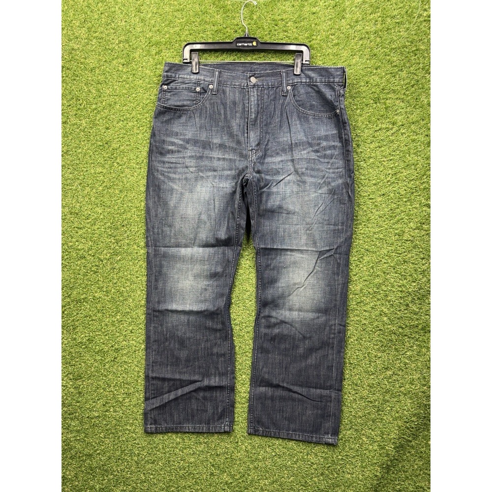 Levis 559 Jeans Mens 38X30 Blue Dyed Denim Relaxed Straight Fit Pocket Flaps